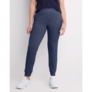 NWT Hanes EcoSmart Women's Fleece‎ Joggers, 29" Size S Color Navy Heather